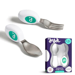 doddl（ドードル）はじめてのカトラリー 2点セット (スプーン・フォーク) 自分で食べ