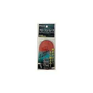 フィノア(finoa) ナローシューレース 110cm レッド(82254)
