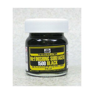 GSIクレオス Mr.フィニッシング サーフェイサー1500 ブラック 40ml ホビー用