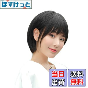 HIYE ボブ フルウィッグ 人毛100% 肌色人工頭皮 リアルつむじ 前髪付き ストレー