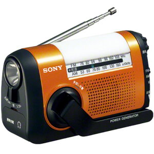 ソニー SONY ICF-B09 D オレンジ FM/ワイドFM/AMポータブルラジオ 手