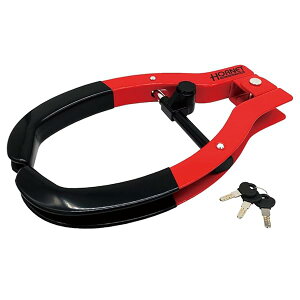 HORNET(ホーネット) 加藤電機タイヤロック カラー:レッド (オリジナル防犯ステッカ