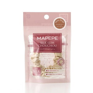 マぺぺ シルクスリムシュシュ〈シャイニーベージュ〉MAPEPE