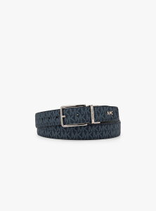 MICHAEL KORS リバーシブル ロゴ レザー ベルト - MKシグネチャー マイケ