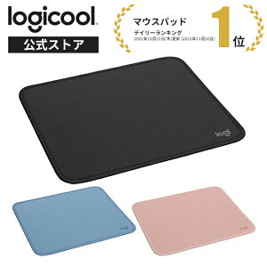 ロジクール マウスパッド MP10 撥水 グラファイト ローズ ブルーグレー MP10GR