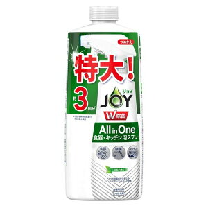 P&G ジョイ W除菌 All in One 食器+キッチン 泡スプレー 緑茶の香り つめ