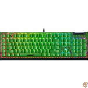 Razer BlackWidow V4 X メカニカルゲーミングキーボード:グリーンスイッ