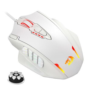 Redragon M908 Impact RGB LED MMO ゲーミングマウス、12サ