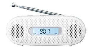 パナソニック ラジオ FM/AM/ワイドFM対応 手回し充電対応 ホワイト RF-TJ20