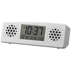リズム時計 アクアプルーフ ミュージック デジタル 電池式 置時計 8RDA73RH03