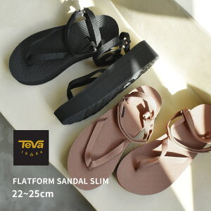テバ フラットフォーム サンダル スリム TEVA サンダル レディース ブラック 黒 ブ