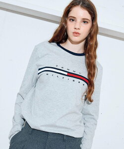 TOMMY HILFIGER トミーヒルフィガーロゴロングスリーブTシャツ / TINO