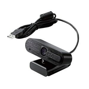エレコム オートフォーカス対応200万画素Webカメラ UCAM-C820ABBK ブラッ