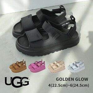 アグ ゴールデングロウ UGG サンダル レディース ブラック 黒 ブラウン 茶 GOLD