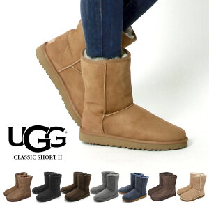 アグ UGG クラシックショート II ムートンブーツ レディース ブラック 黒 ブラウン