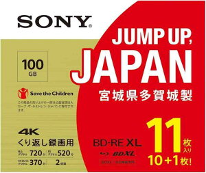 ソニー(SONY) 日本製 ブルーレイディスク BD-RE XL 100GB 3枚パック