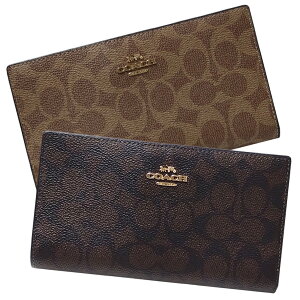 コーチ COACH 財布 長財布 CW661 シグネチャー キャンバス スリム ジップ ウ