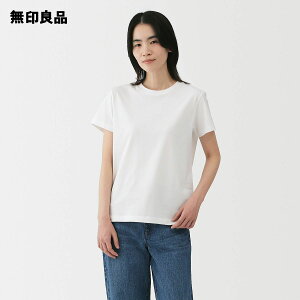 婦人 天竺編みクルーネック半袖Tシャツ