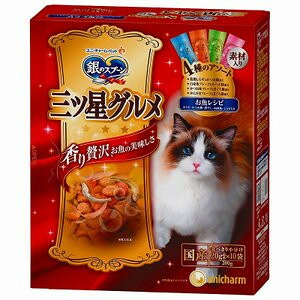 ユニ・チャーム 14個セット 銀のスプーン三ツ星グルメ4種のアソート素材入り お魚レシピ