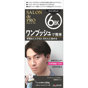ダリヤ サロンドプロワンプッシュメンズカラー6 56g+44g+10ml ライトブラック