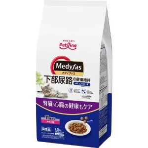 キャットフード ドライ メディファス 11歳から チキン味 1.5kg(250g×6) ペ