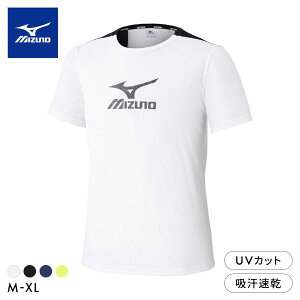 ミズノ メンズ ソーラーカット -2℃半袖Tシャツ M L XL UVカット 遮熱 吸汗速