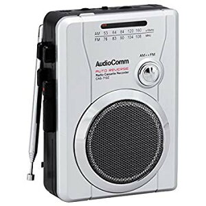 OHM AudioComm ラジオカセット AM/FM ラジオ番組録画可能 CAS-710