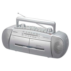 オーム電機 ダブルラジオカセットレコーダー AM/FMステレオ AudioComm ［ワイ