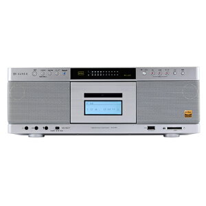 東芝ハイレゾ対応SD／USB／CDラジオカセットレコーダー シルバー AUREX Blue