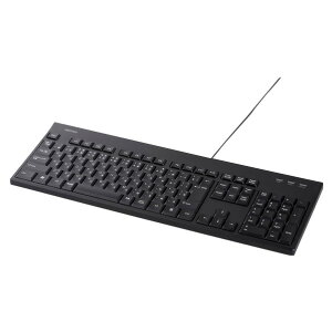 バッファロー BUFFALO USB接続 有線スタンダードキーボード ブラック BSKBU