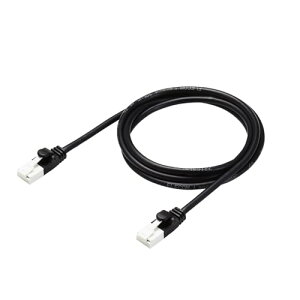 エレコム LANケーブル CAT6A 1m ツメが折れない 爪折れ防止コネクタ やわらか