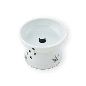 猫壱（necoichi） ハッピーダイニング 猫用 脚付フードボウル レギュラー 猫柄 す