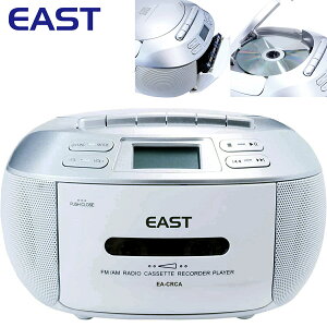 EAST EA-CRCA CDラジカセ AM FM ラジオ CD カセットテープ 再生 録
