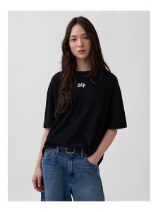 (W)オーガニックコットン ヴィンテージソフト アスレチック GAPロゴ チュニックTシャ