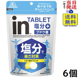 森永製菓 inタブレット塩分プラス 80g×6個賞味期限2028/11