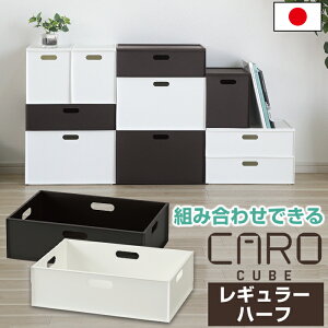 収納ボックス インナーボックス カロキューブ レギュラーハーフ ボックス 浅型 マット 組
