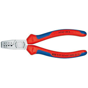 KNIPEX クニペックス 9762-145A エンドスリーブ用 圧着ペンチ 工具 ツール