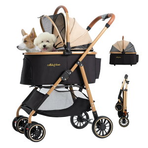 MILA&LOUIS ペットカート分離＆一体折りたたみ 取り外し可能 軽量ファッション 犬
