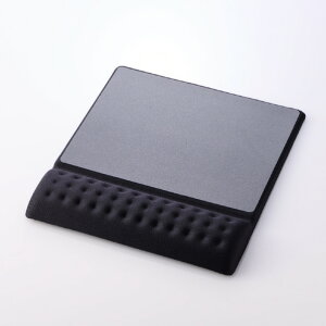 エレコム COMFY リストレスト一体型ワイドマウスパッド 快適操作 ブラック MP-CF