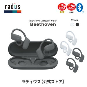 ラディウス HP-B100BT 完全ワイヤレス方式骨伝導イヤホン Beethoven