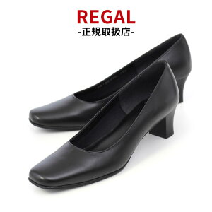 リーガル パンプス 黒 フォーマル ローヒール 本革 レディース 靴 REGAL F75L