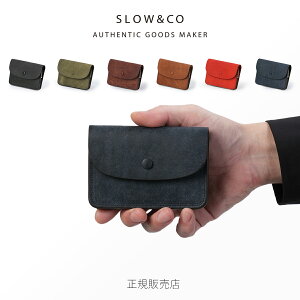 特典付き SLOW スロウ ミニ財布 二つ折り財布 メンズ レディース ブランド レザー