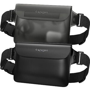 Spigen 完全防水 ウエストポーチ 2枚セット 小物 IPX8認証 海 プール 川 旅