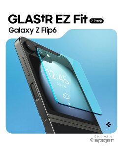 Galaxy Z Flip6 ガラスフィルム 2枚 シュピゲン 貼り付けキット付き 耐衝撃