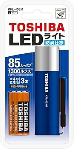 東芝 ミニカラーLEDライト ブルー 85ルーメン 防滴仕様 KFL-403M(L)