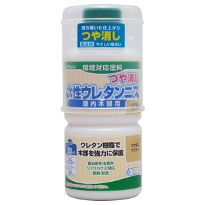 和信ペイント 水性ウレタンニス 300ml つや消しクリヤー 32013 1本