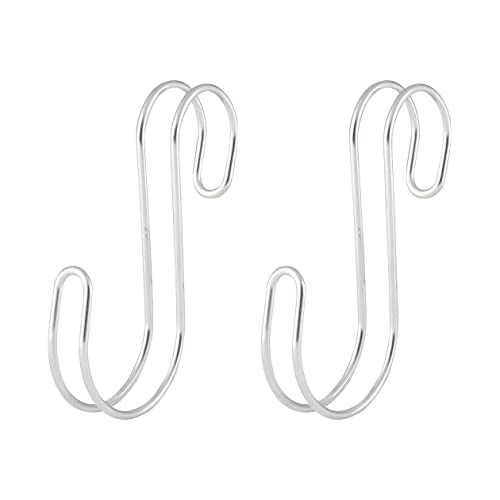 無印良品 ステンレス横ブレしにくいS字フック・小 2個入・5×1×9.5cm