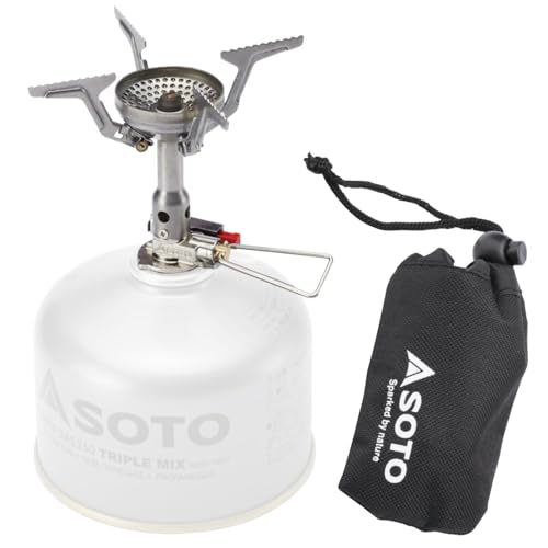 ソト(SOTO) 日本製 シングルバーナー コンパクト ストーブ 収納ポーチ付 OD缶