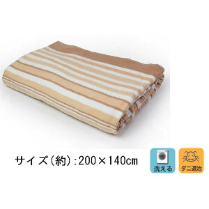 テクノス (TEKNOS) 洗える掛敷毛布 大判セミダブルサイズ 200×140cm