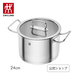 ツヴィリング プロ ストックポット24cm（ガラス蓋付き） / 6.25L